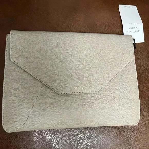 NWT Senreve MINI ENVELOPE SLEEVE Sand - Picture 2 of 7